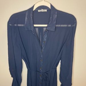NWT Charlotte Russe Sheer Blue Dress/Tunic ✨